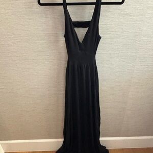 Rachel Pally Black Backless Maxi Dress